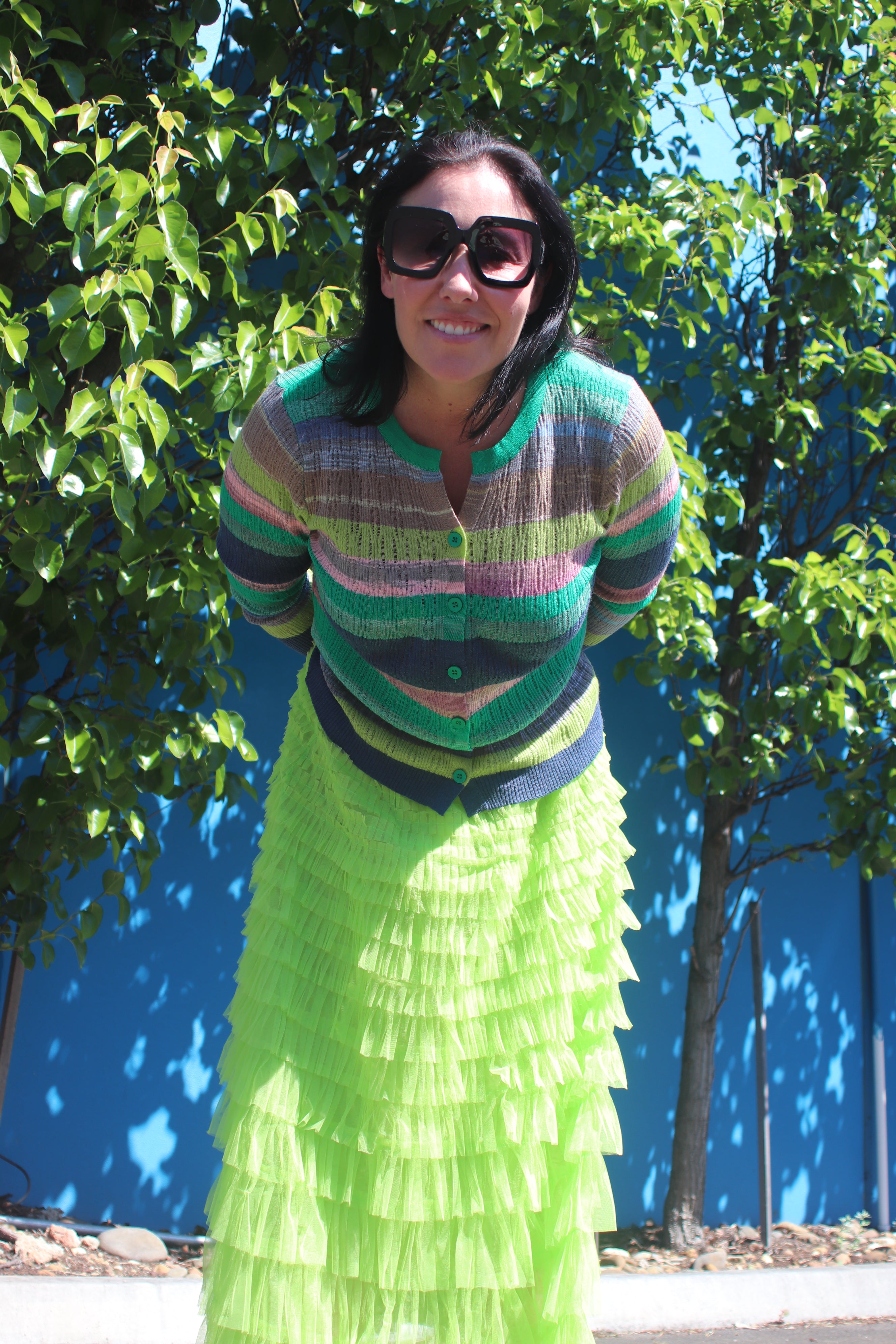 Firework Skirt - Harlequin Green