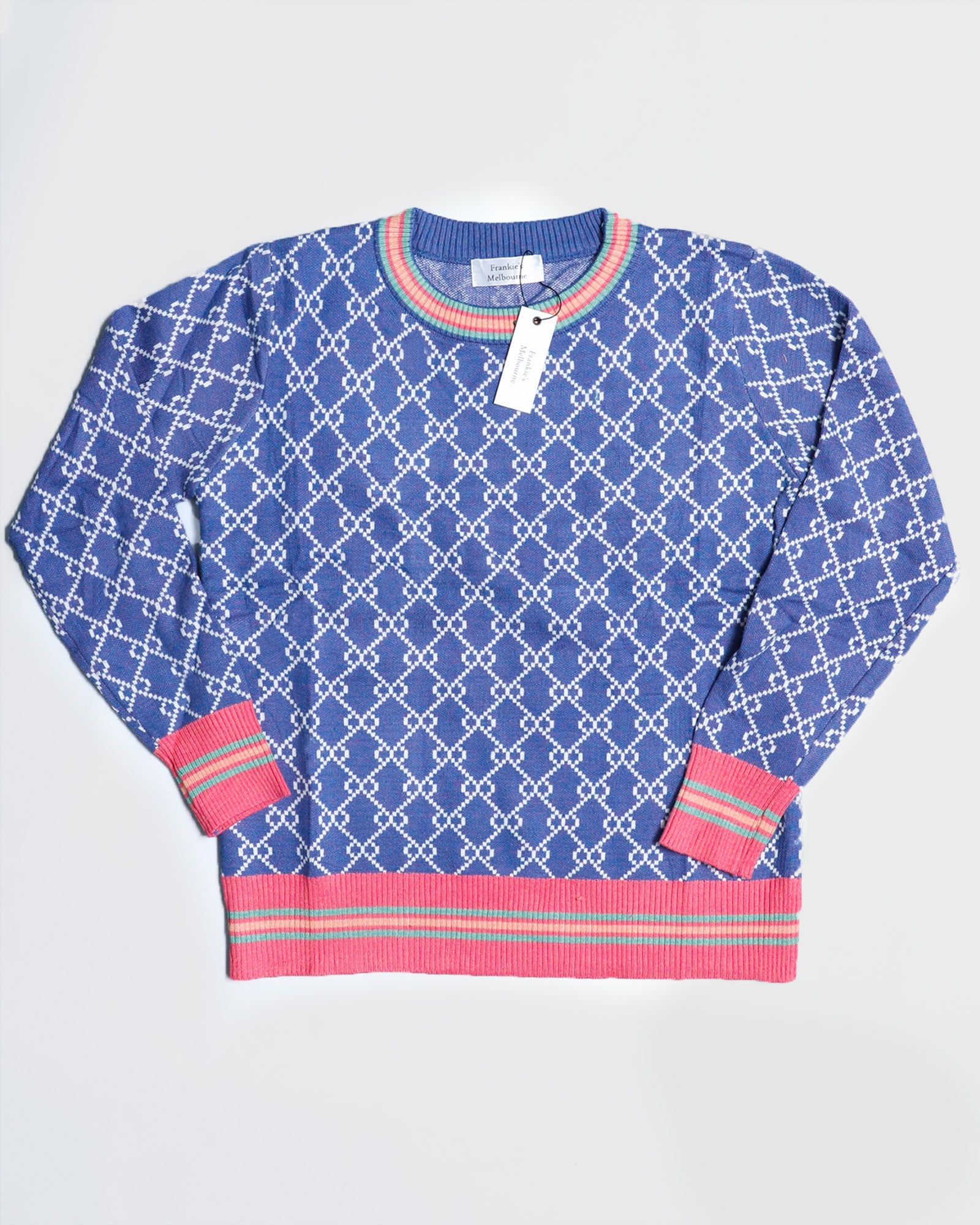 Frankie's Forever Knit - Denim and Watermelon