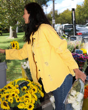 Weekender Denim Shirt - Sunflower Yellow