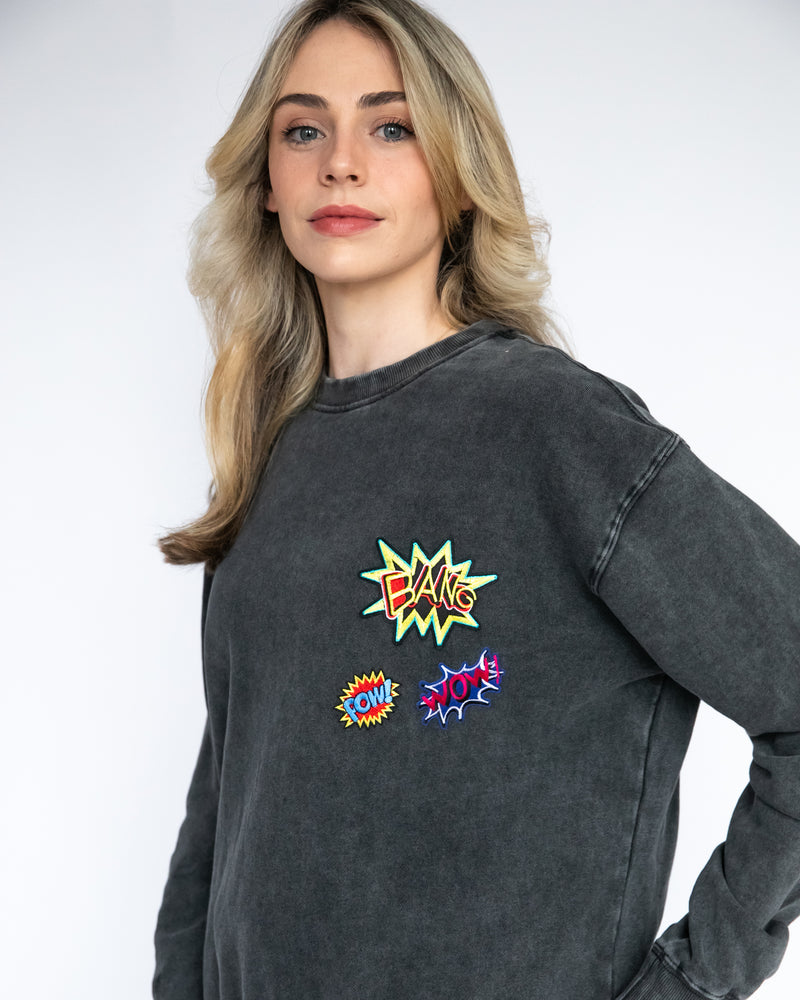 Acid Crew Sweat Jumper - Pow Wow