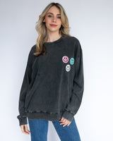 Acid Crew Sweat Jumper - Sparkly Smile