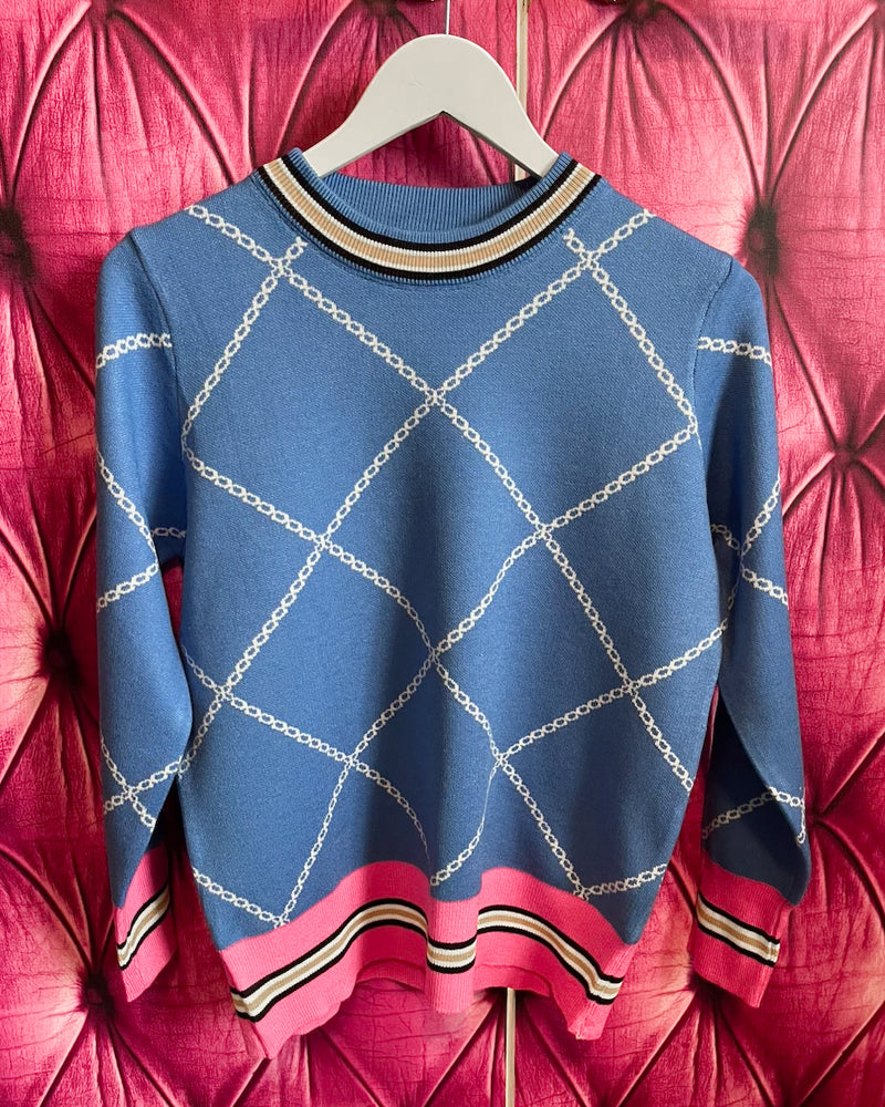 Frankie's Forever Chain Knit - Blue