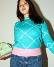 Frankie's Forever Chain Knit - Teal