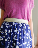 Petals Odette Silk Satin Skirt