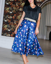 Butterfly Odette Silk Satin Skirt