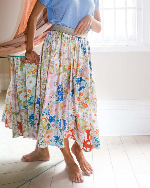 Bloom Odette Silk Satin Skirt