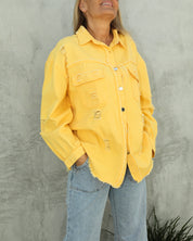 Weekender Denim Shirt - Sunflower Yellow