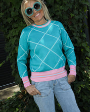 Frankie's Forever Chain Knit - Teal