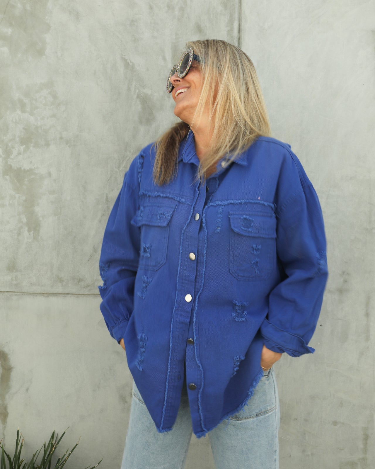 Weekender Denim Shirt- Blue Bell