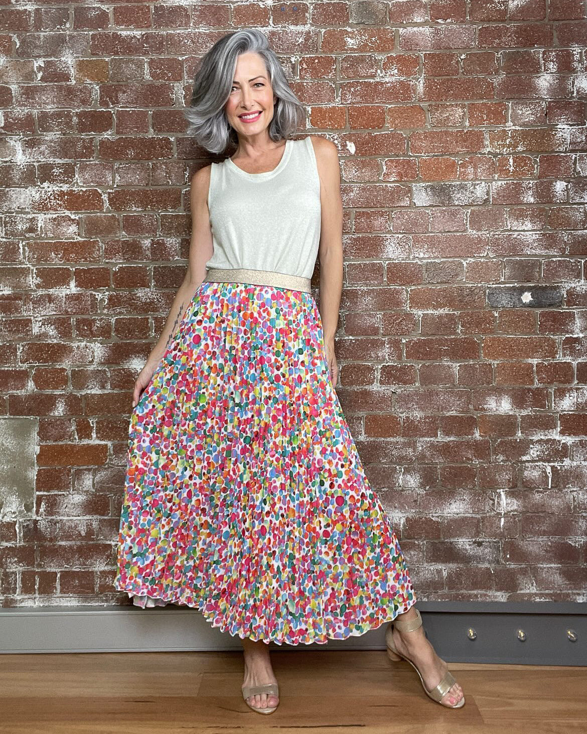 Confetti Lottie Pleated Skirt