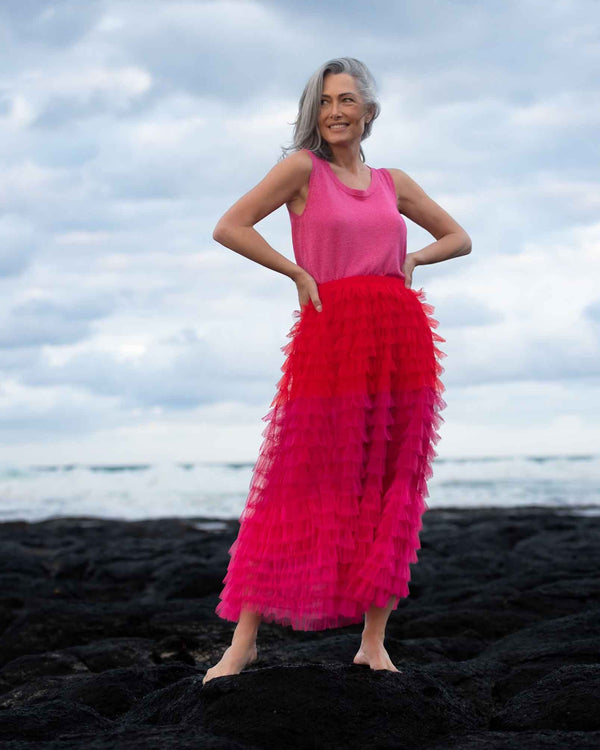 Firework Skirt - Raspberry